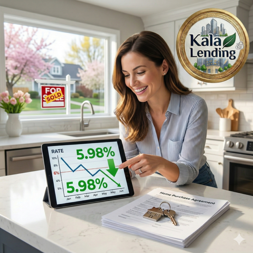 Mortgage rates fall below 6%